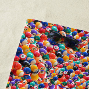 Traditional Eightball Colours Beach Towel