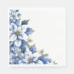 Traditional Elegant Christmas Poinsettia Lunch Napkin