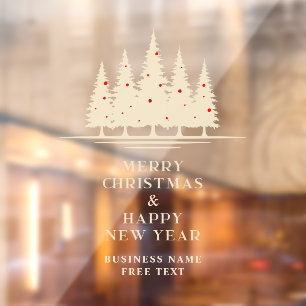 Traditional & Elegant Christmas Tree Window Cling