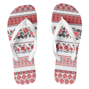 TRADITIONAL EMBROIDERY FLIP FLOPS
