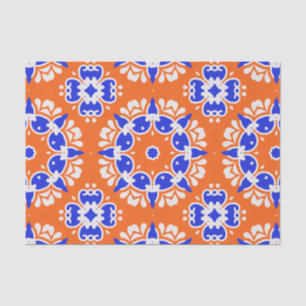 Traditional Ethnic Folk Print Mosaic Motif Pattern Tissue Paper