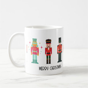 Traditional Festive Nutcracker Merry Christmas Coffee Mug