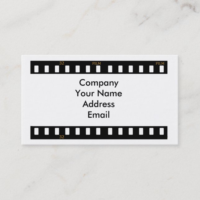 Traditional Film Business Card (Front)