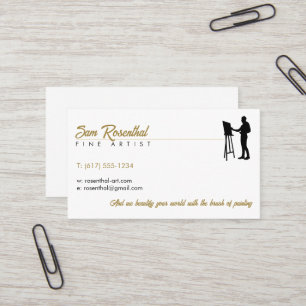 Traditional Fine Artist   Painter Business Card