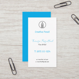 Traditional Fine Artist | Pencil Logo Business Card