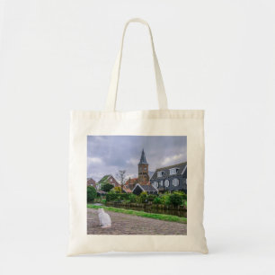 Traditional fishing village Marken in Netherlands Tote Bag