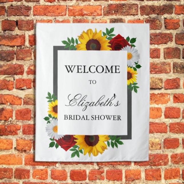 Traditional Floral Bridal Shower Tapestry (Creator Uploaded)