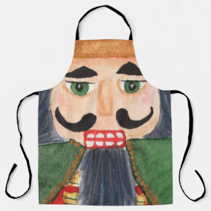 Traditional folk art german soldier nutcracker  apron
