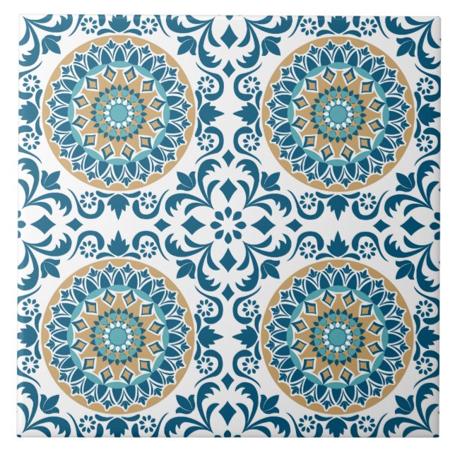 traditional folk ceramic tile (Front)