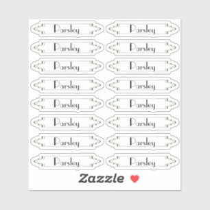 Traditional French Garden herb labels