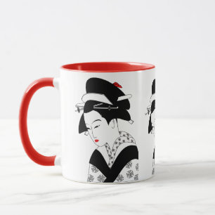 Traditional Geisha Illustration  Mug