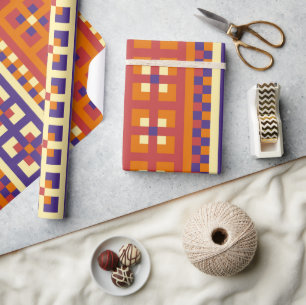 Traditional Geometric Ethnic Motif Wrapping Paper