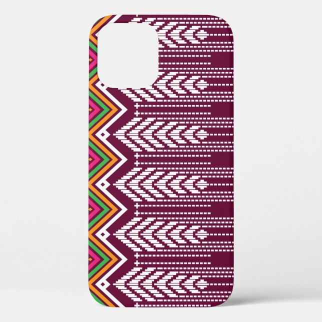 Traditional Geometric Ethnic Pattern Case-Mate iPhone Case (Back)