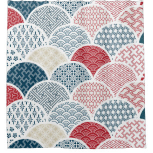 traditional geometric kimono pattern vintage sketc