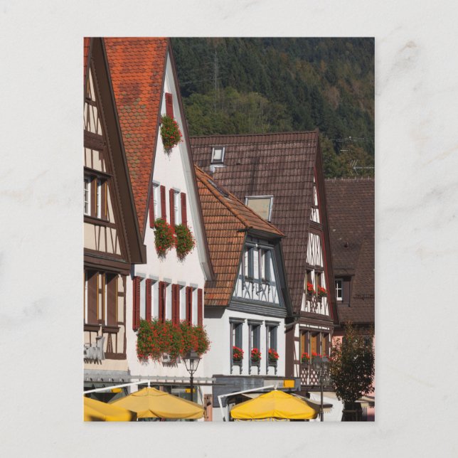 Traditional Germany Houses Postcard (Front)
