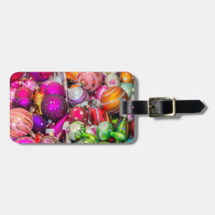 Traditional Glass Ornaments At Christmas Market Luggage Tag