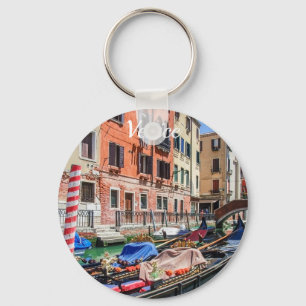 Traditional gondola in Venice Keychain