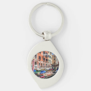 Traditional gondola in Venice Keychain