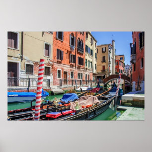Traditional gondola in Venice Poster