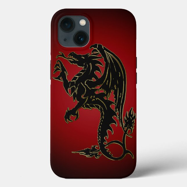 Traditional Gradient Dragon iPhone X Case (Back)