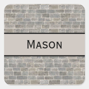 Traditional Grey Brick Sticker