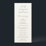 Traditional Grey Elegant Wedding Program<br><div class="desc">Classic style wedding program featuring a simple design with your monogram and the headers in an elegant calligraphy.</div>