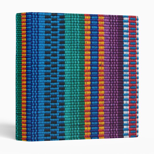 Traditional Guatemala fabric weave Binder (Front/Spine)