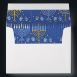 Traditional Hanukkah Menorah Custom Return Address Envelope<br><div class="desc">Traditional Hanukkah Menorah Custom Return Address</div>