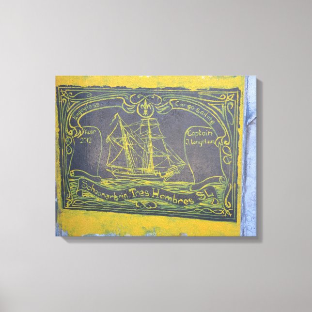 Traditional Harbour Art Canvas Print (Front)