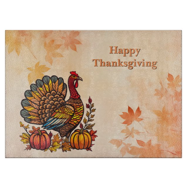 Traditional Holiday Thanksgiving Cutting Board (Front)