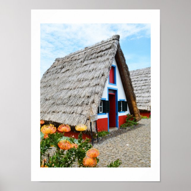 Traditional house in Santana, Madeira Poster (Front)