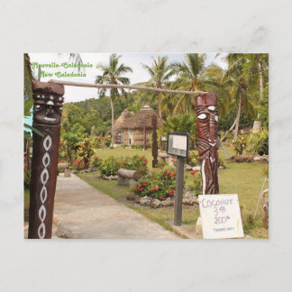 Traditional Huts, Lifou Island, New Caledonia Postcard