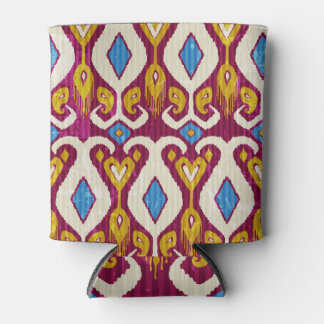 Traditional ikat, fabric design can cooler