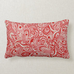 Traditional India Block Print Paisly Pillow