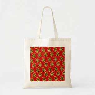 Traditional indian fabric design tote bag
