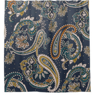 Traditional Indian Paisley pattern on backgroundpa