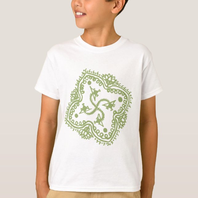 Traditional Indian style Mandana T-Shirt (Front)