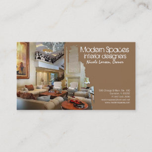 traditional interior business card
