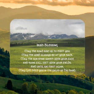 Traditional Irish Blessing Green Valley Magnet