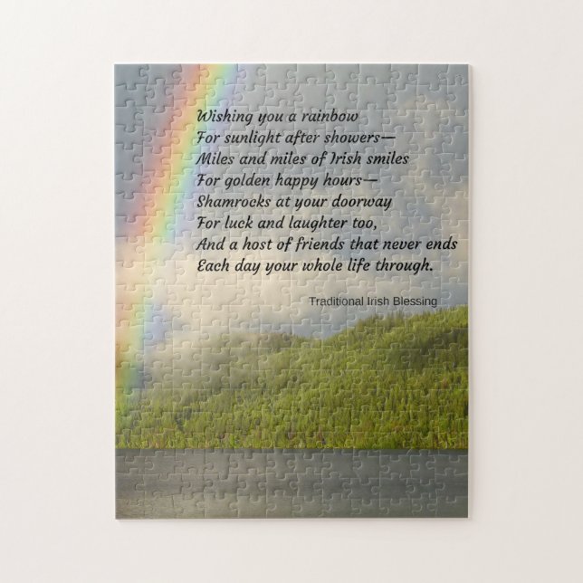 Traditional Irish Blessing Jigsaw Puzzle (Vertical)