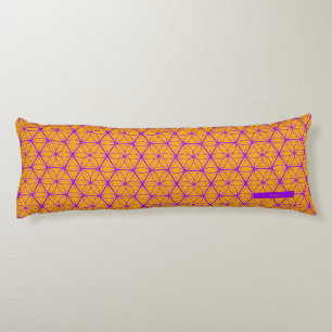 Traditional Japanese Asanoha Kumiko Travel Body Pillow