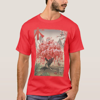 Traditional Japanese Cherry Blossom Sakura Tree T-Shirt