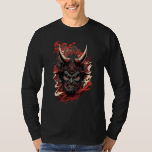 Traditional Japanese Demon Mask, Devil Oni Hannya T-Shirt