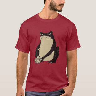 Traditional Japanese Grumpy Frog T-Shirt