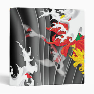 Traditional Japanese Koi under water Binder
