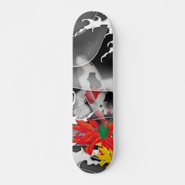Traditional Japanese Koi under water Skateboard (Front)