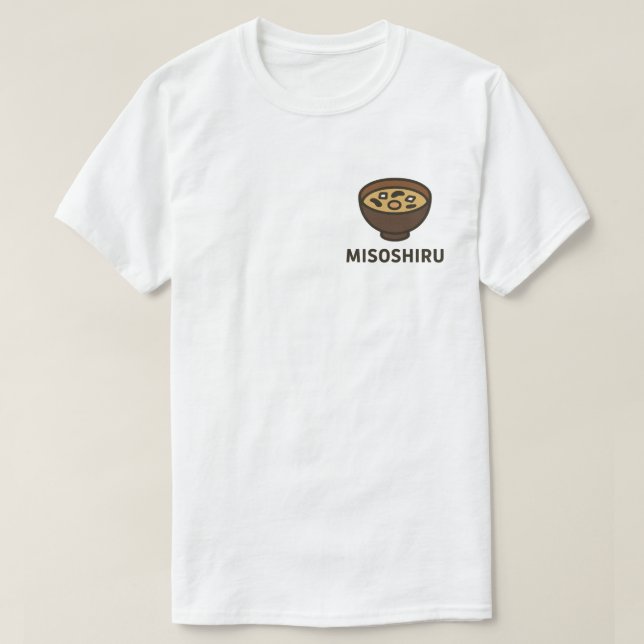 Traditional Japanese Misoshiru Art T-Shirt (Design Front)