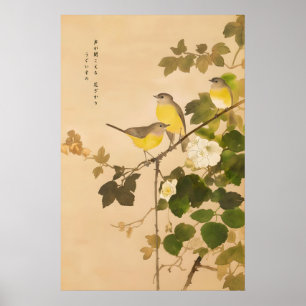 Traditional Japanese Painting - Asian Bird Art Poster
