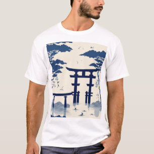 Traditional Japanese Pattern Design 0036 - Elegant T-Shirt