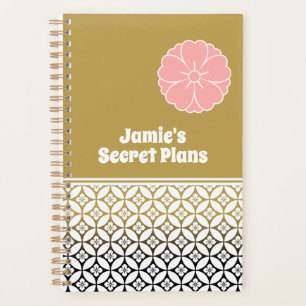 Traditional Japanese Shippou Pattern and Sakura Planner